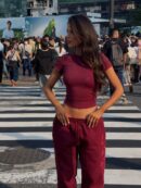 KARINA SWEATPANTS CHERRY