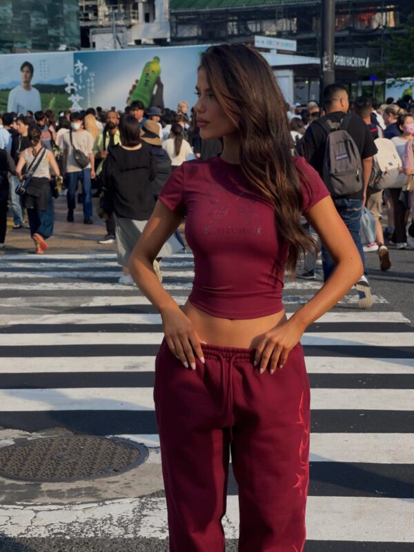 KARINA SWEATPANTS CHERRY - Image 4