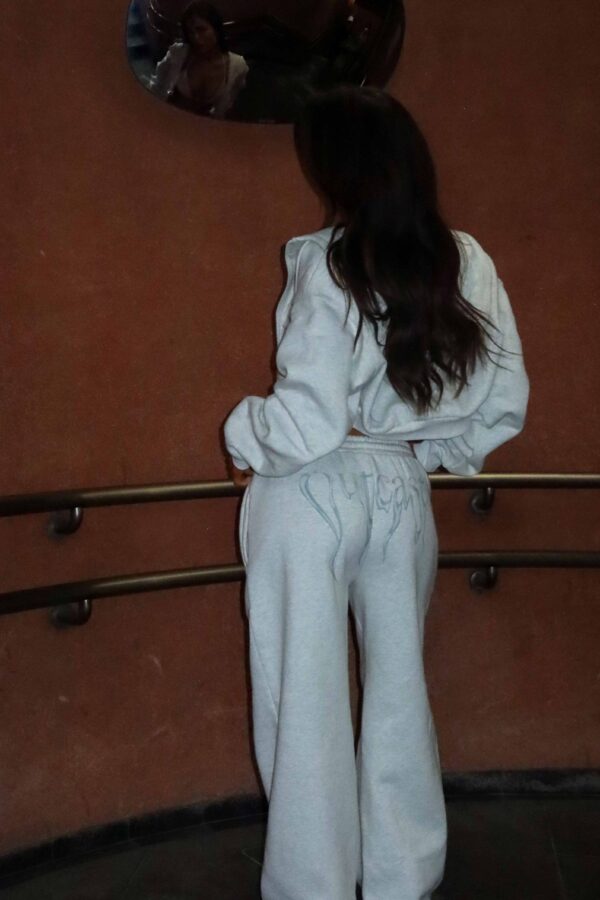 NYA CROPPED HOODIE GREY - Image 13