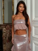 ZELIE TOP DUSTY PINK