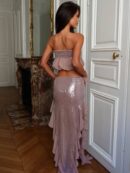 ZELIE MAXI SKIRT DUSTY PINK